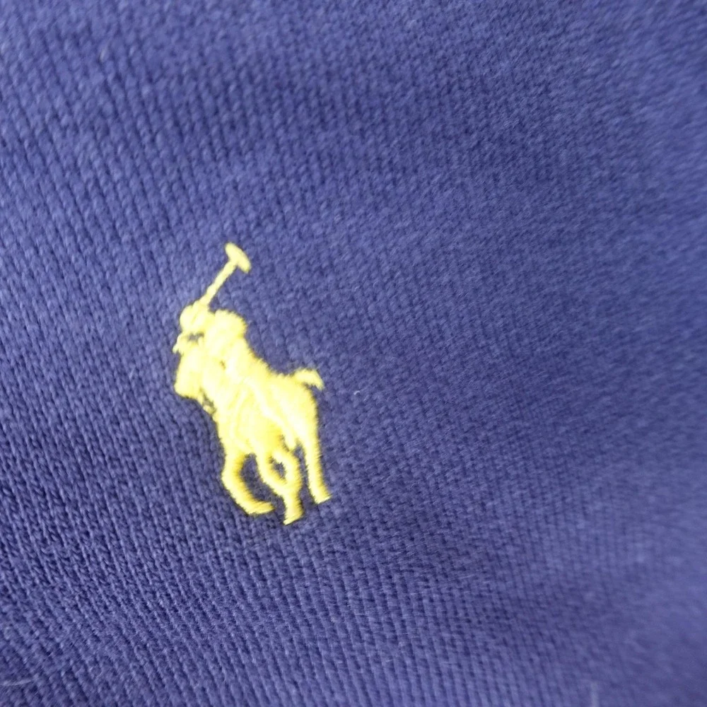Polo Ralph Lauren Hoodie Mens S Blue Full Zip Thermal Hood Sweatshirt Pony Logo